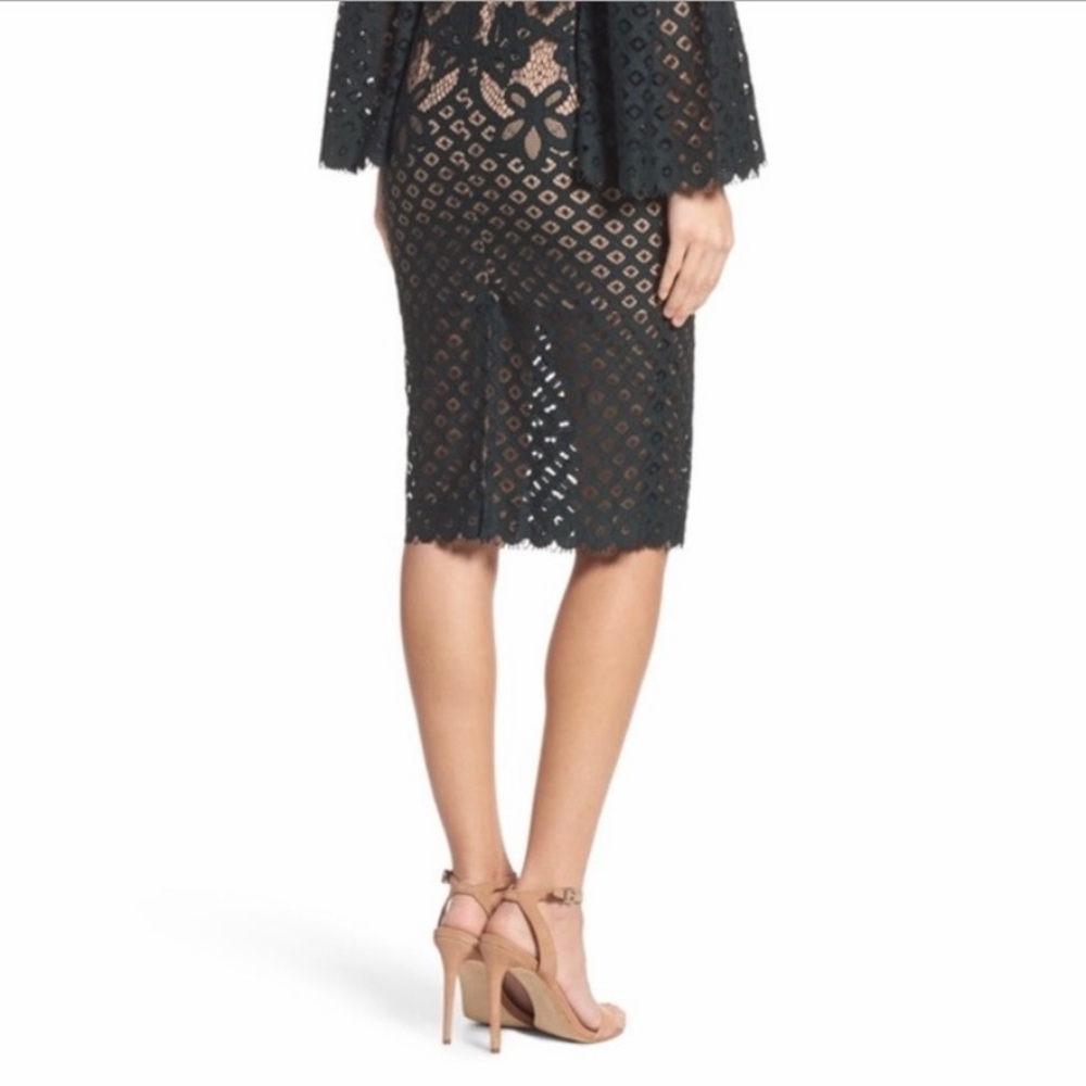Bardot Black Lace Dress - Picture 7 of 9